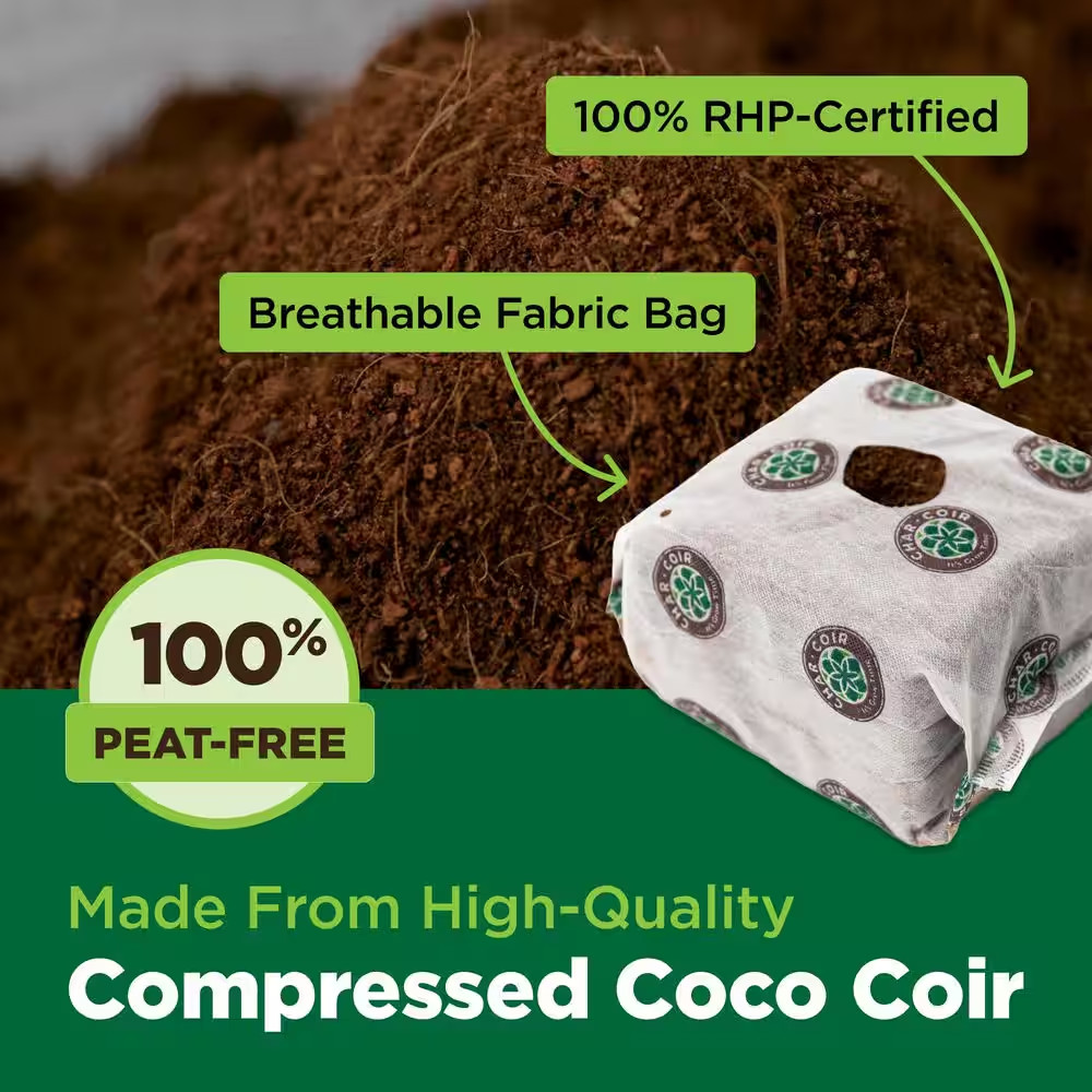 32-Count Coco Cube 1-Gal RHP Certified Compressed Coco Coir Growing Medium for V