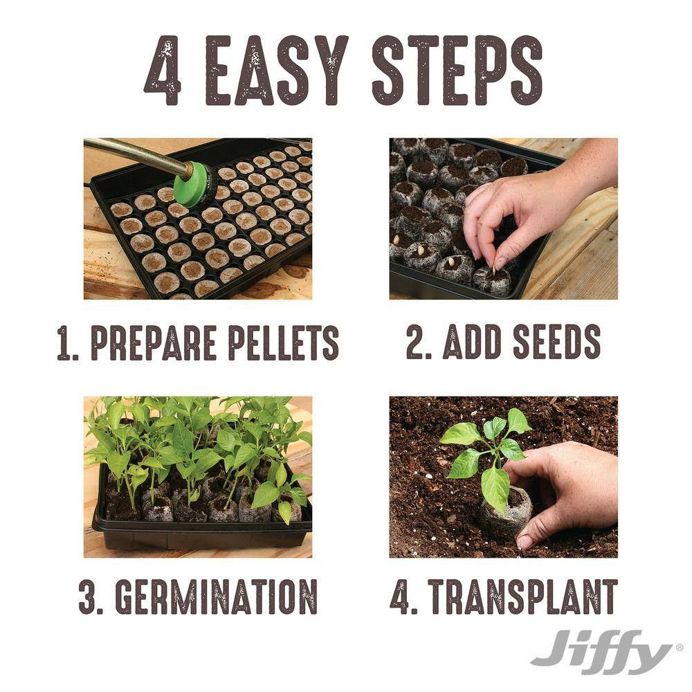 25 Medium Peat Pellet Seed Starting Kit with SUPERTHRIVE and Labels