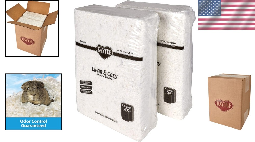 Premium White Paper Bedding for Small Pets - Odor-Control Guarantee