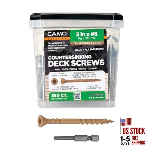 2" X #8 - COUNTERSINKING Deck Screw 350 Count 350.0