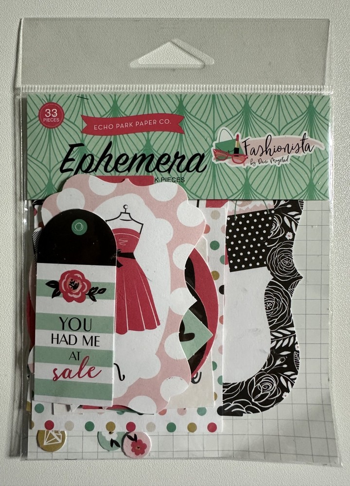 Echo Park Ephemera Die Cut Packs Multiple Variations Available-You Choose
