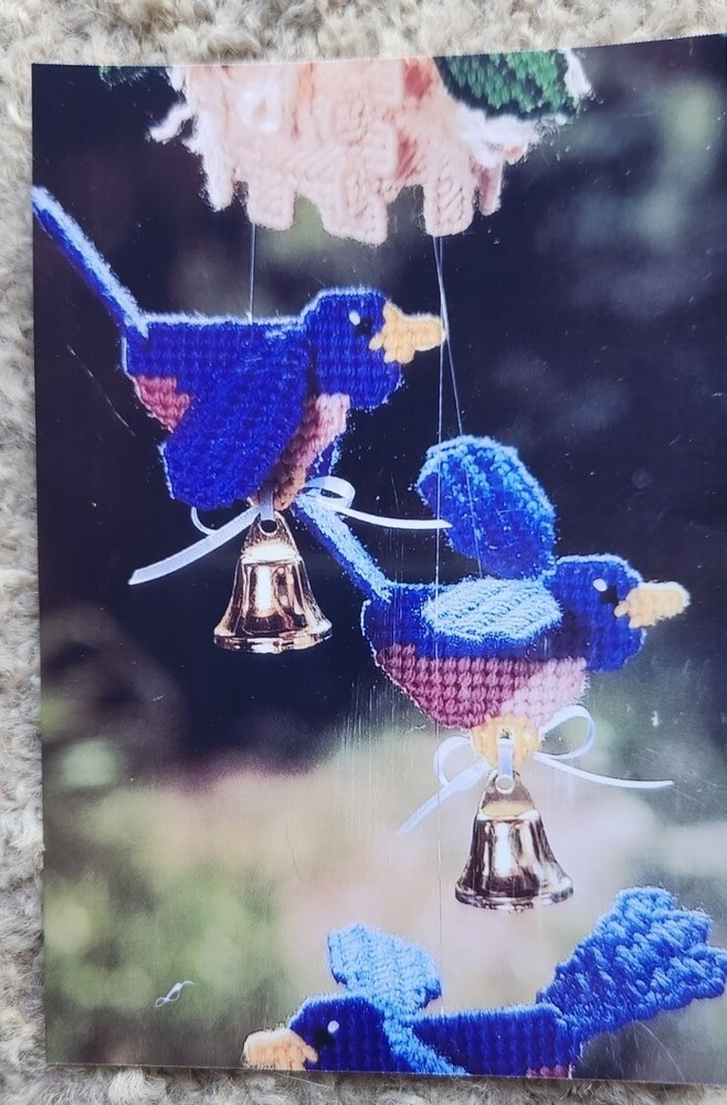 Bluebird Wind Chime Plastic Canvas Kit