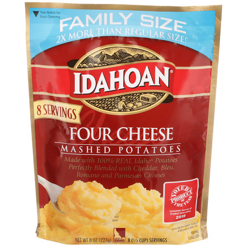 Idahoan Family Sized Mashed Potatoes Four Cheese