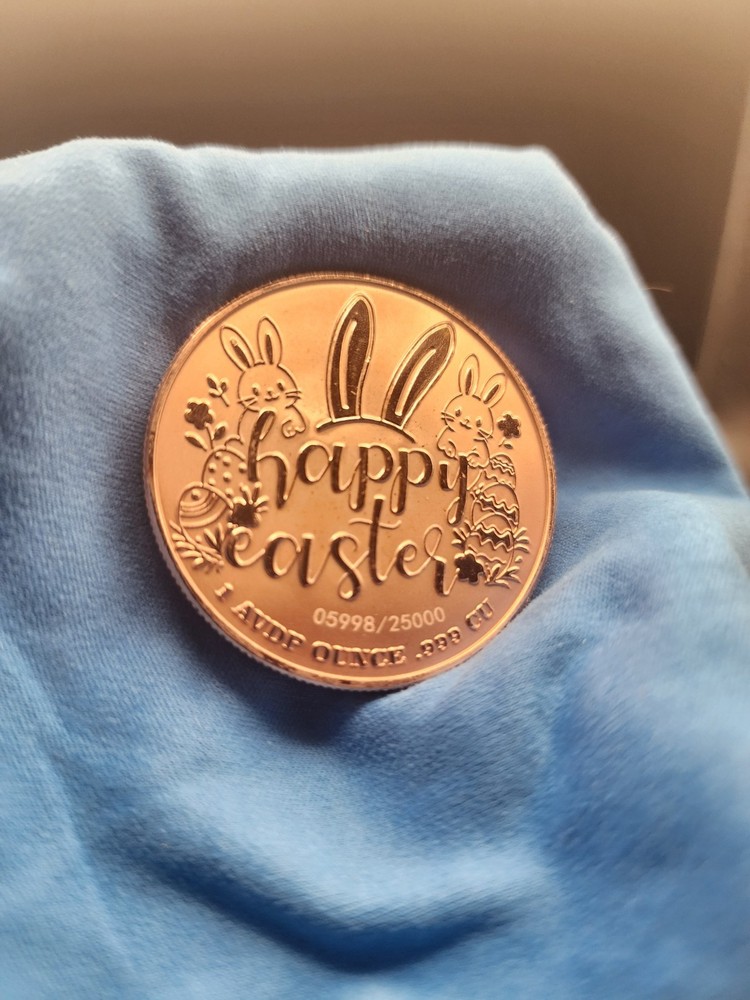 Easter Treasure Hunt 1 oz Proof Colorized Copper