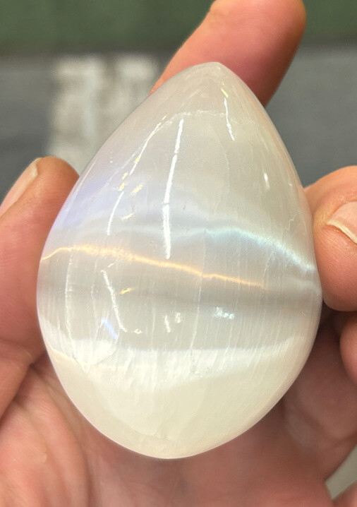 Selenite Polished 3" Egg with Stand