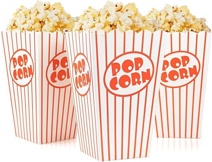 POPCORN PARTY BUNDLE 100 BOXES & LEKUE MINI MICROWAVE POPCORN MAKER RED