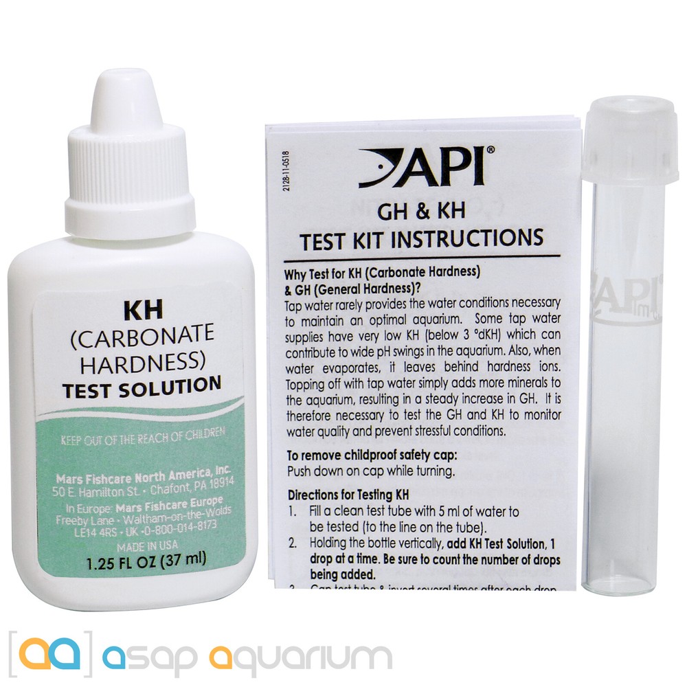 API KH Test Kit Carbonate Hardness Test Kit for Fresh & Salt Water