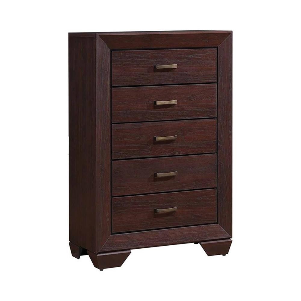 Kauffman 5-piece Eastern King Bedroom Set Dark Cocoa
