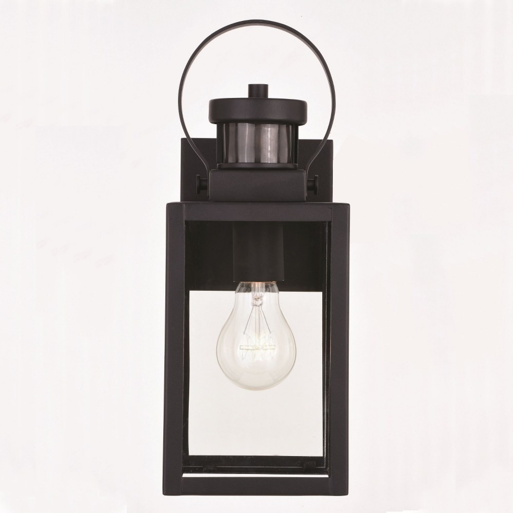 Medinah 1-Light Outdoor Motion Sensor in Transitional and Rectangular Style