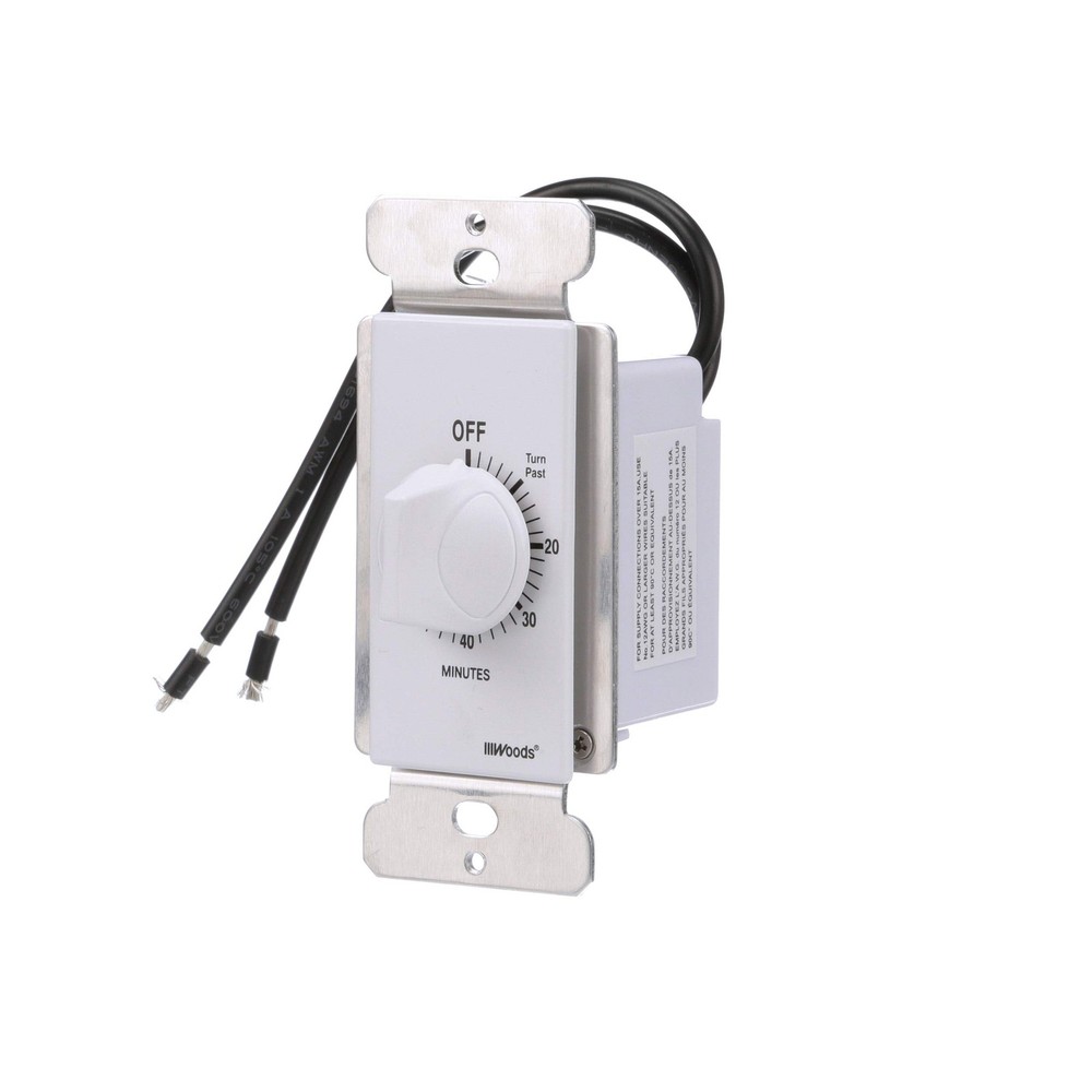 60 Minute Spring Wound Timer; White, 59717