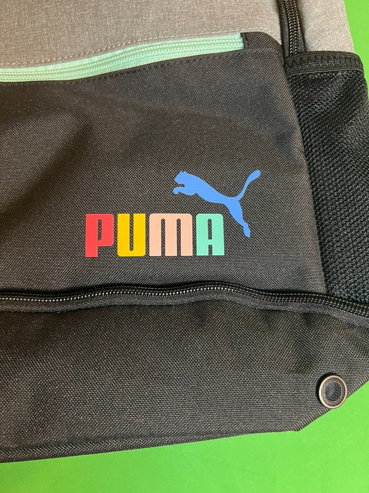 NWT PUMA Kids' Eclipse 18.5" Backpack - Gray Floral