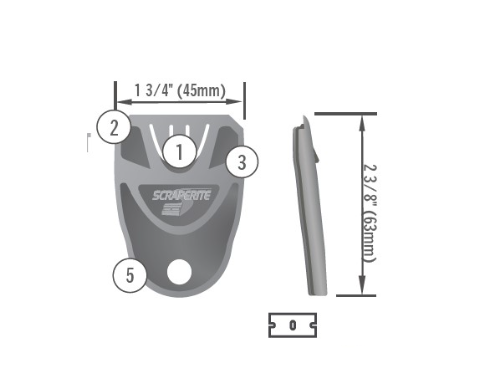 ScrapeRite plastic razor sign vinyl removal tool 25pack