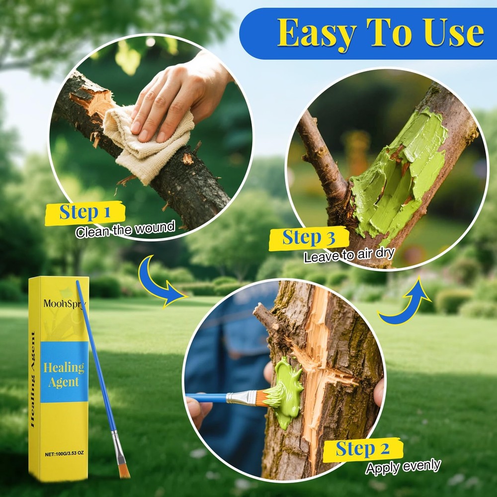 Threlaco Tree Wound Pruning Sealer, Bonsai Sealer Healing Paste, Yellow