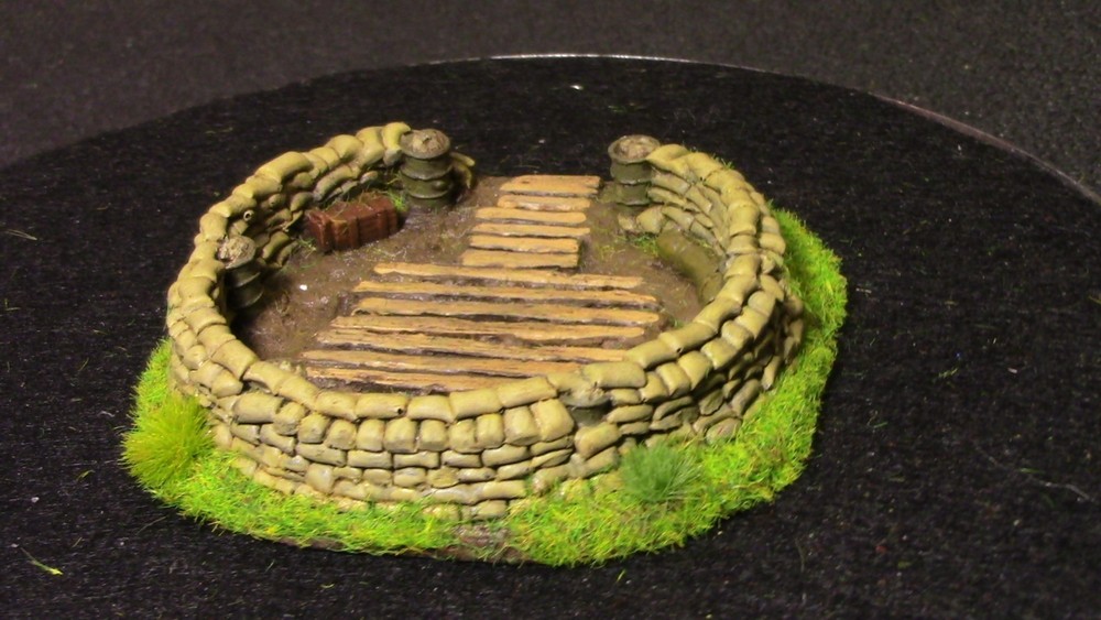 🔥 15mm Pro-Painted Baueda WW2 Mortar Pit