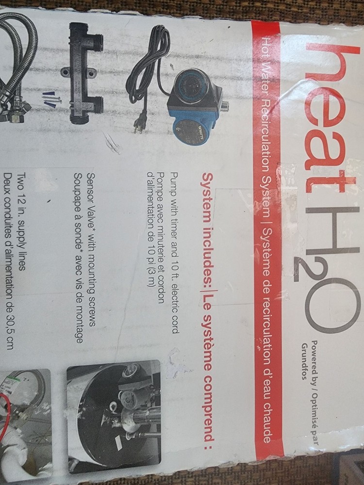 Watts Hot Water Recirculation System, Heat H2O, 24 Hr Programmable Timer