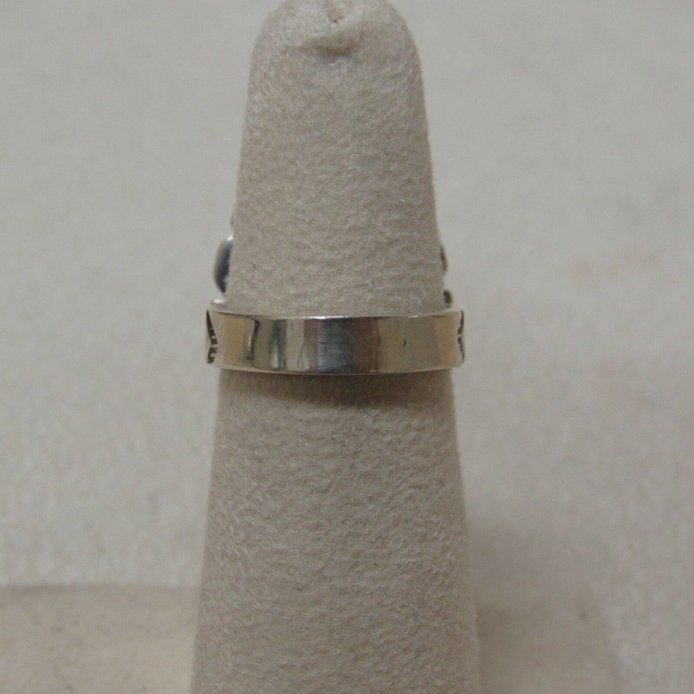 *Sterling Silver and Boulder Turquoise Ring Ladies Size 5