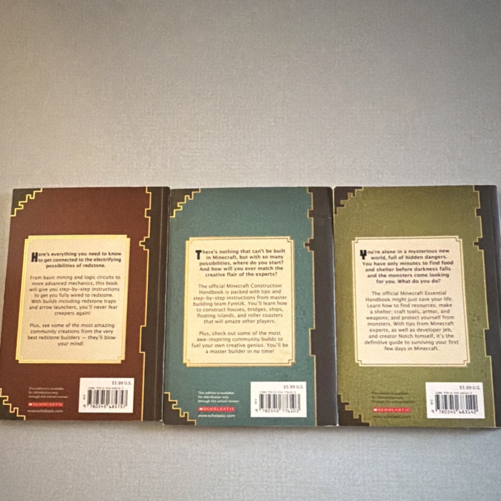 Mojang Minecraft Redstone, Construction, Essential Strategy Guide Set