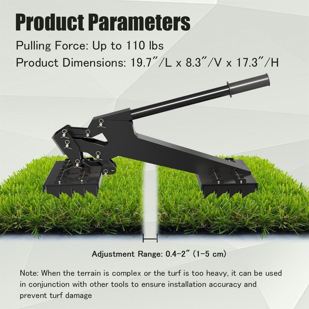 Artificial Grass Installation Tool Turf Puller Turf fix for Synthetic Turf Seam