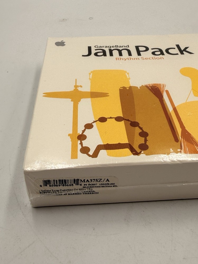 ORIGINAL SEALED GarageBand Jam Pack 3: Rhythm Section