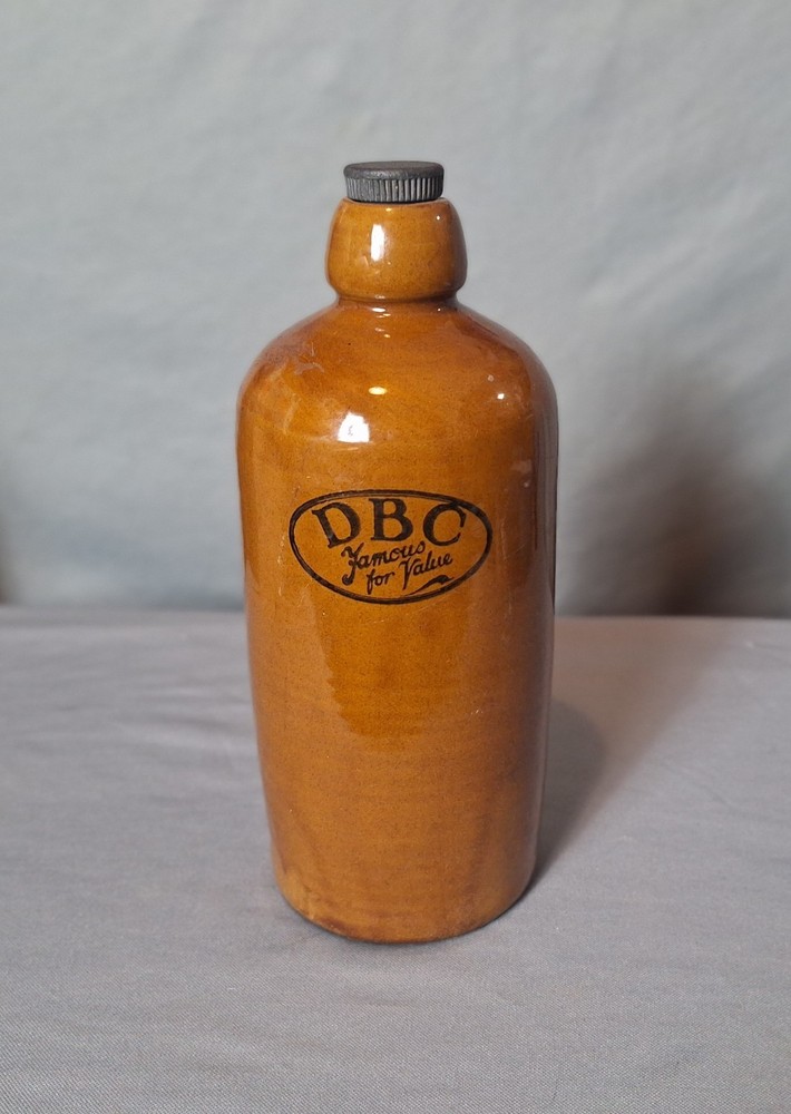 Vintage DBC Stoneware Bottle - Famous For Value
