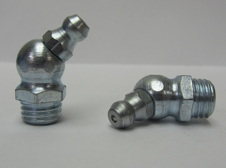 1/4-28 Taper Stainless Steel 45° Grease Zerk Fitting 1 Pc