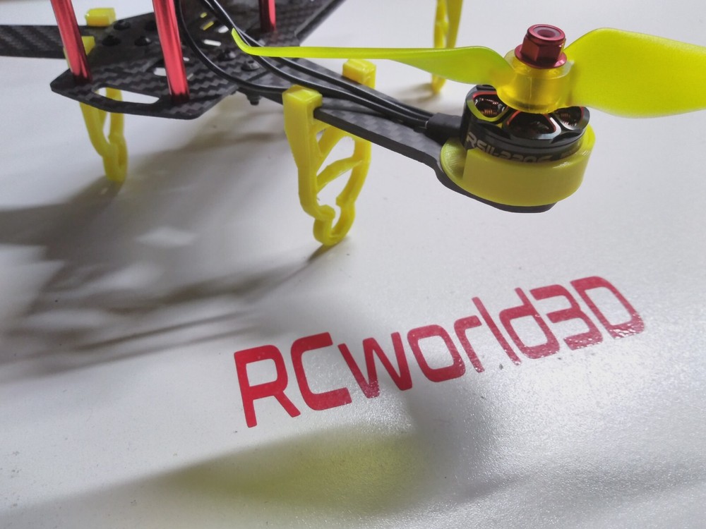 QUADCOPTER BRUSHLESS MOTOR MOUNT/BASE PROTECTOR 4PCS 3D PRINTED SOLID - PLA