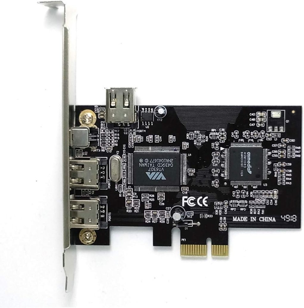Robust PCIe Firewire 400 Card - Multi-Device Compatibility with Windows & Mac OS