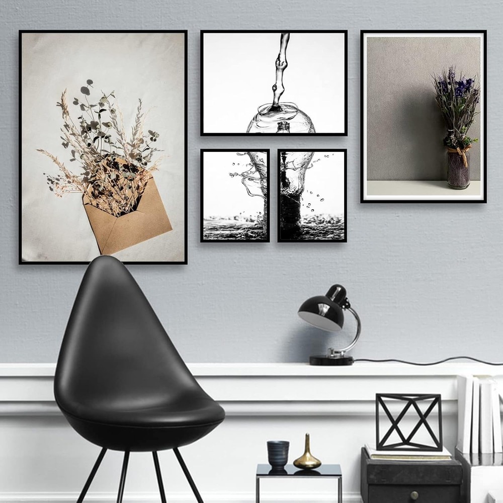 Picture Frame Set (2-Pack), Black Frames Dimensions: 16 x 24 inches