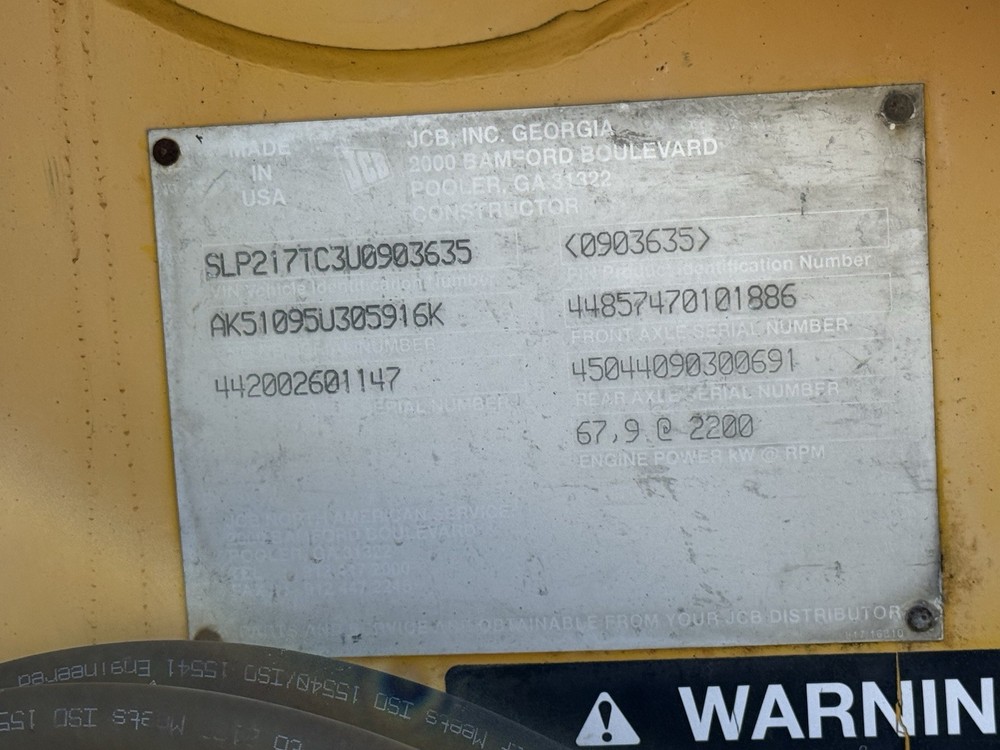 2003 JCB 217 Backhoe Loader