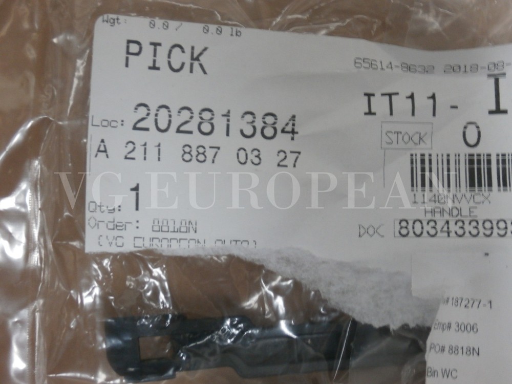 Mercedes Benz Genuine W211 E-Class Hood Release Handle Pull 2007-2009 E350 E63