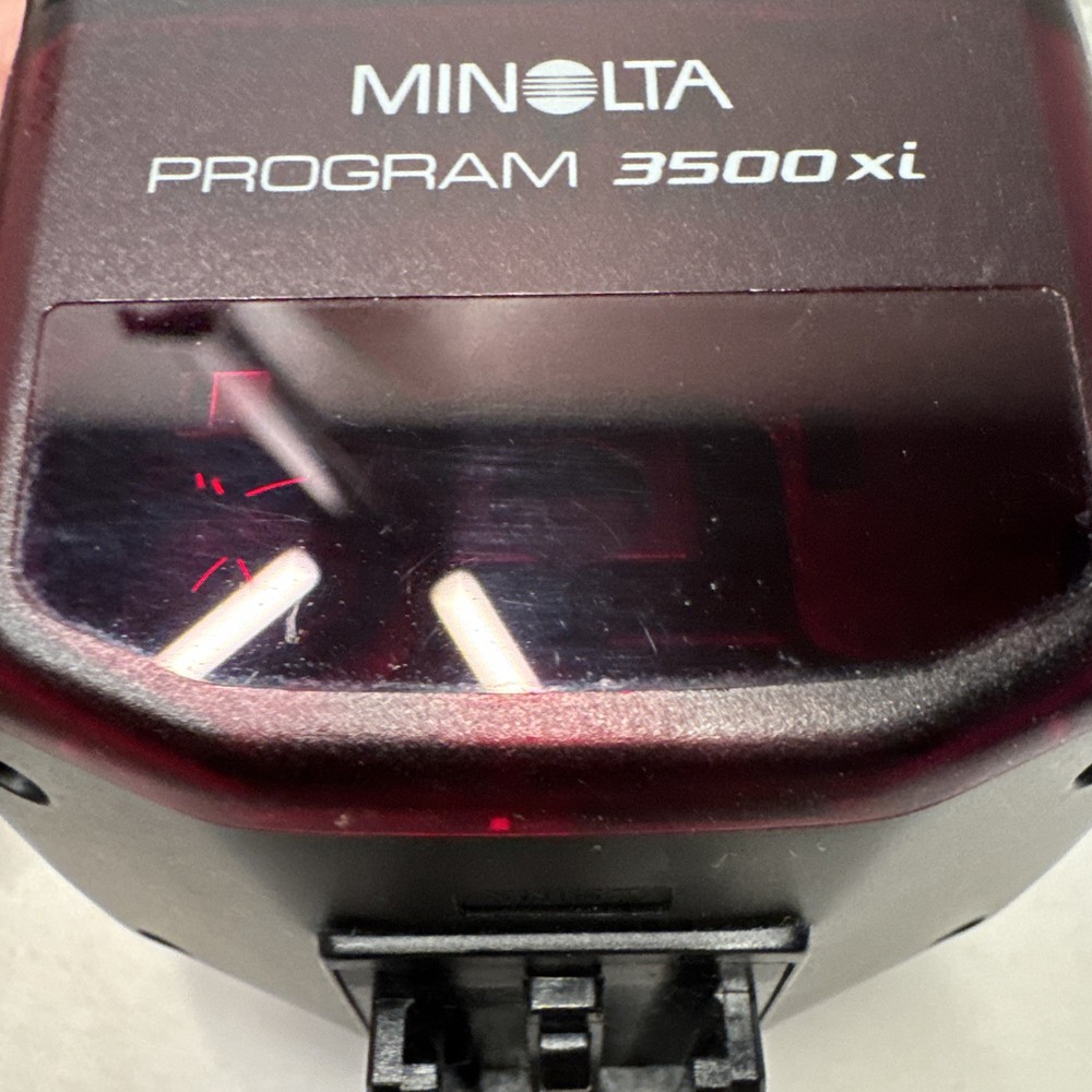 Minolta Program 3500XI Shoe Mount Flash - Black