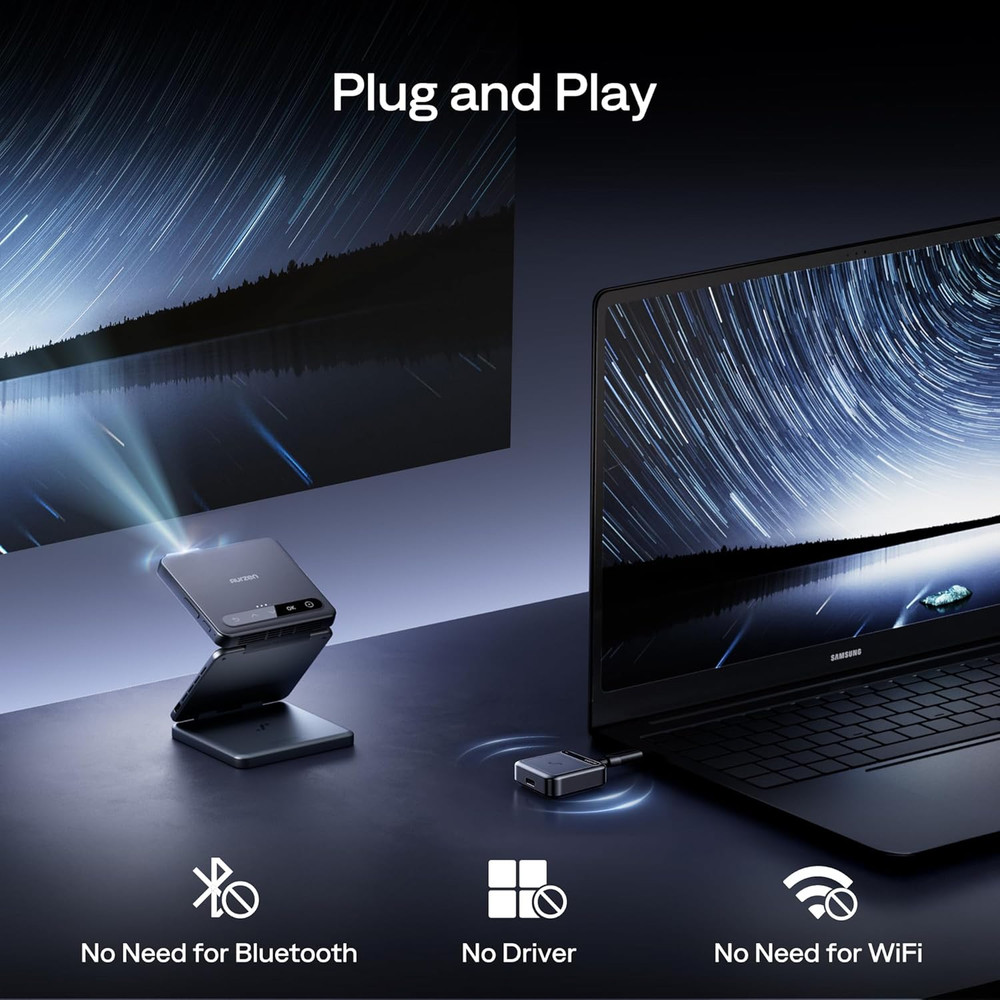 Wireless USB-C Transmitter for Zip Projector, Requires USB-C with DP Alt Mode Ou