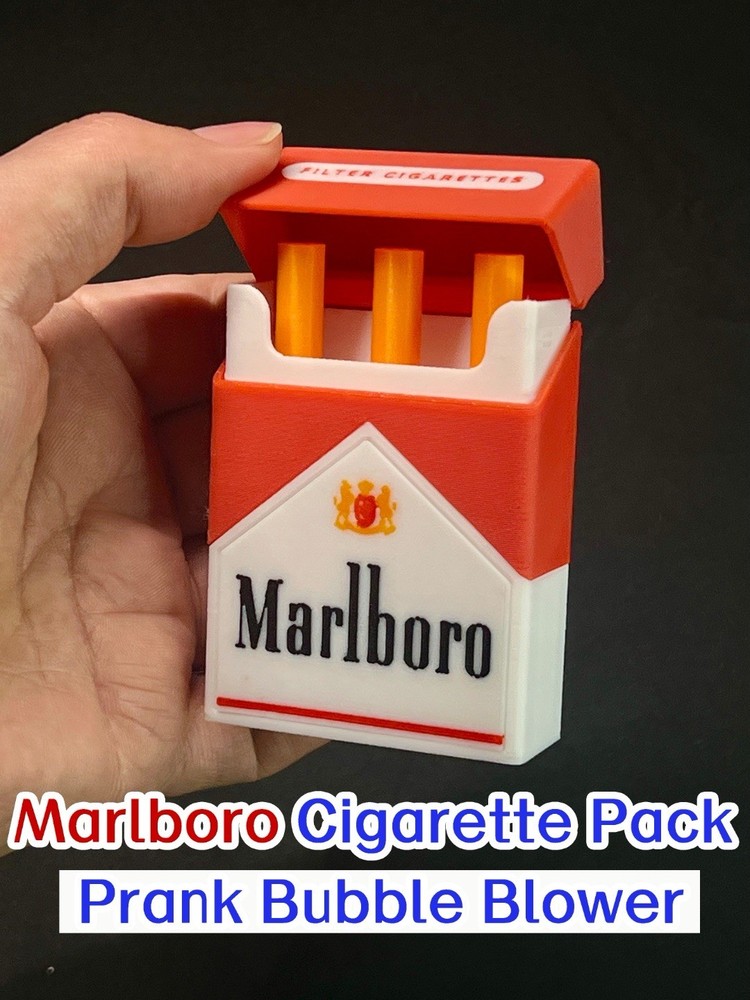Marlboro Cigarette Pack Prank Bubble Blower