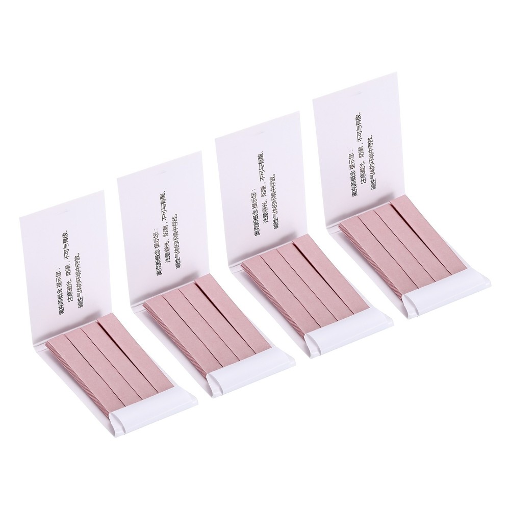 PH test strips, 4pcs 80 indicator maps sunflower tester, red