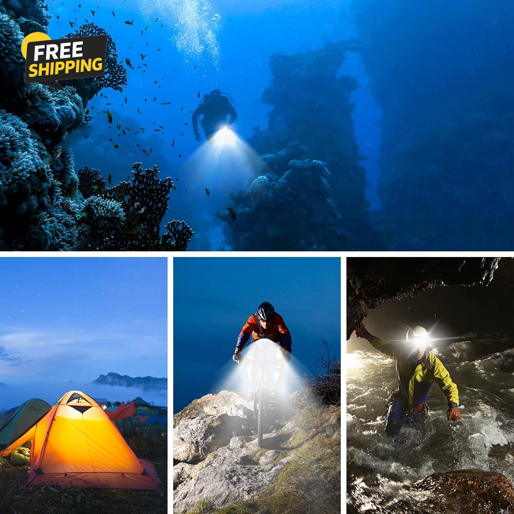 Underwater Lights Dive Light 84 LED High Power Dimmable Waterproof LED