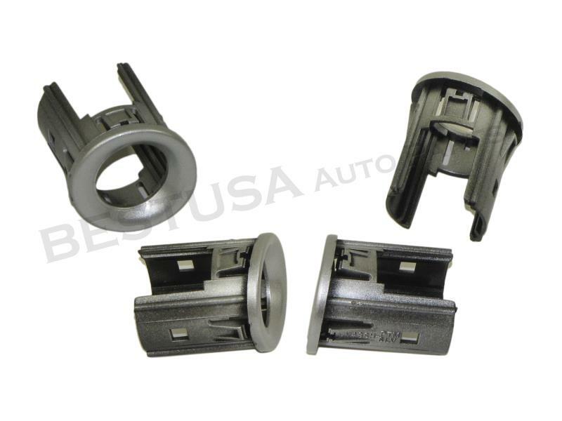 Rear Park Assist Sensor Retainer Inner Outer 4pcs Silver For SILVERADO 2015-2018