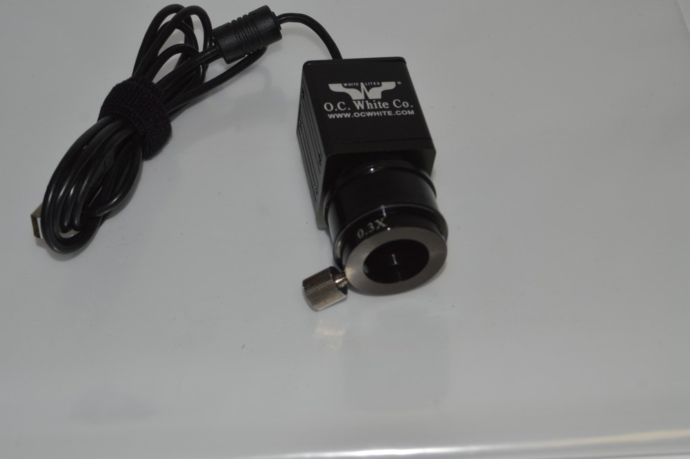 O.C. WHITE CO. 0.3X CCD ADAPTER PZ-CD03 & LIGHT SOURCE (TRU17)