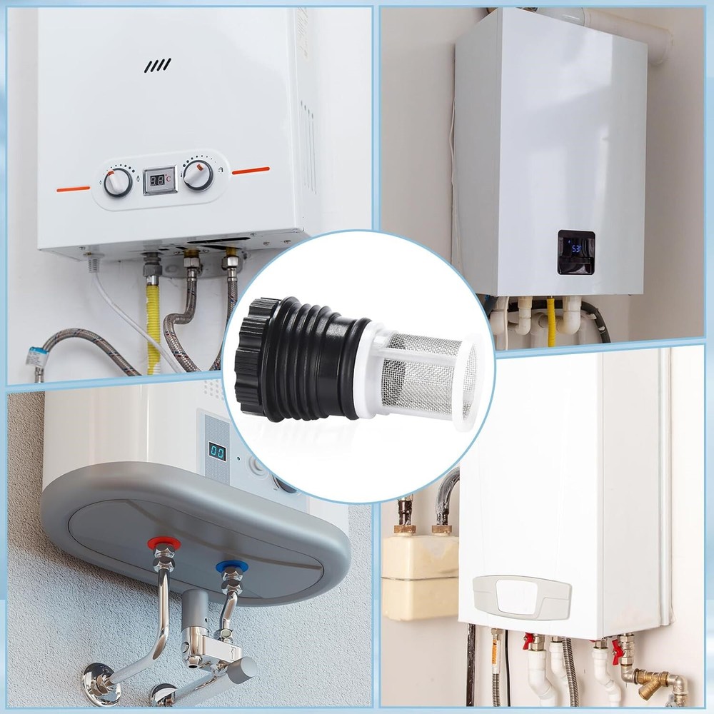 2 Pack H98-510-S Filter Inlet Screen Assembly for Rinnai Tankless Water Heaters