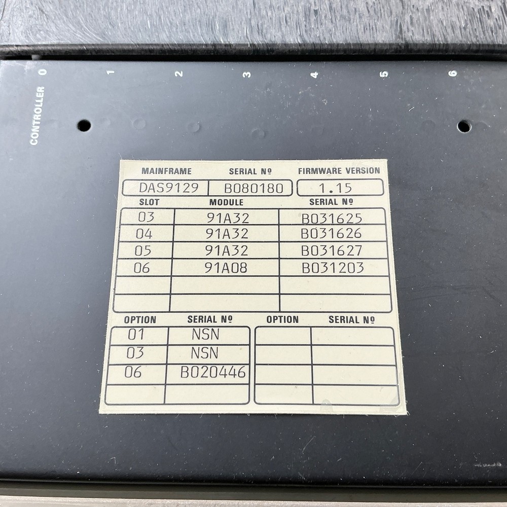 Tektronix DAS 9100 Digital Analysis System Logic Analyzer Mainframe