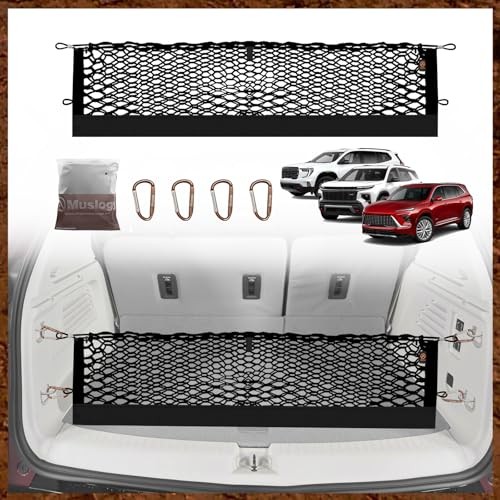 Envelope Style Trunk Cargo Net Compatible with 2024 2025 GMC Acadia & Chevy