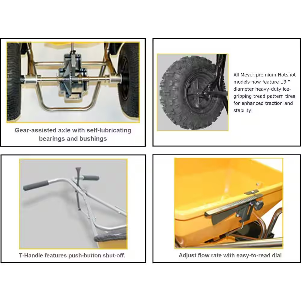 70 Lb. Capacity Walk behind Broadcast Salt Spreader