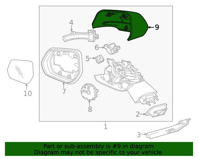 Genuine GM Mirror Cover 42827167