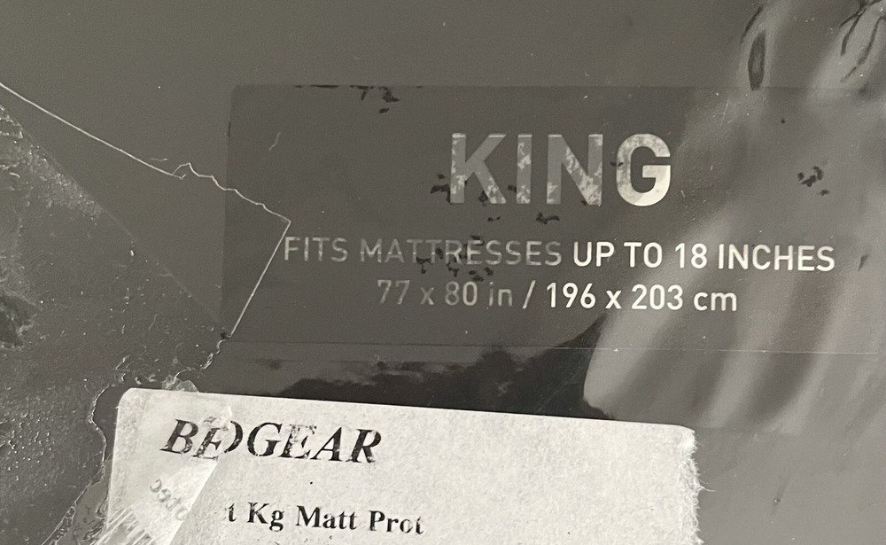 NEW ~ BedGear ~ King ~ iPROTECT ~ Mattress Protector ~ Waterproof Barrier