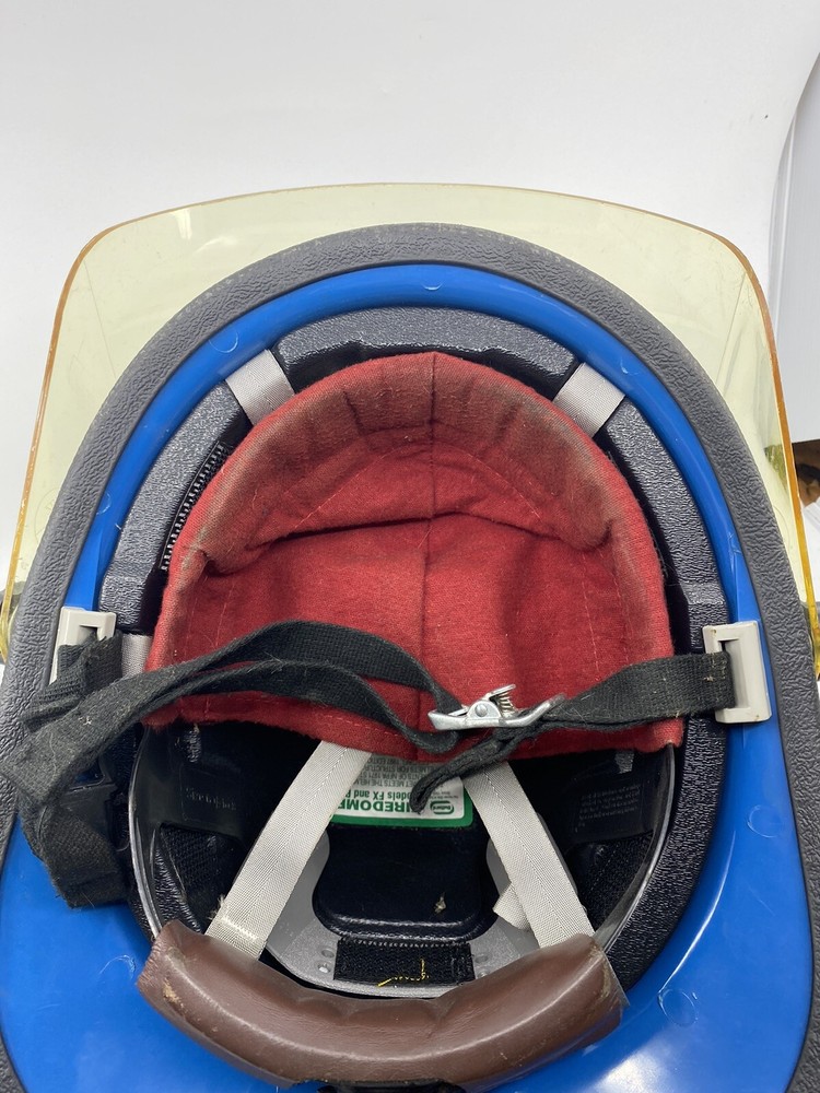 Vintage Bullard Firedome Med Tech Fire Helmet w/ Interior Lining & Face Shield