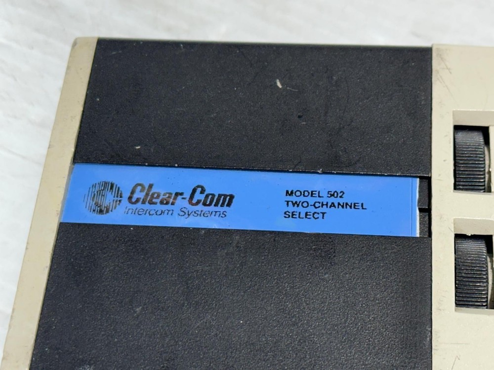 Clear-Com RS-502 Two Channel Intercom Belt Pack (One)THS