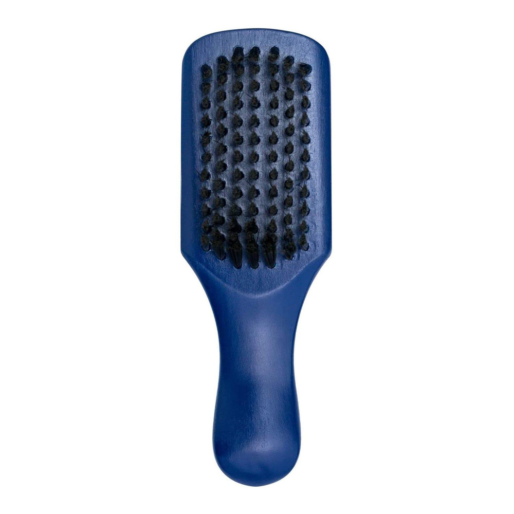 Professional Compact Barber Brush, Soft Nylon Bristles (Blue)