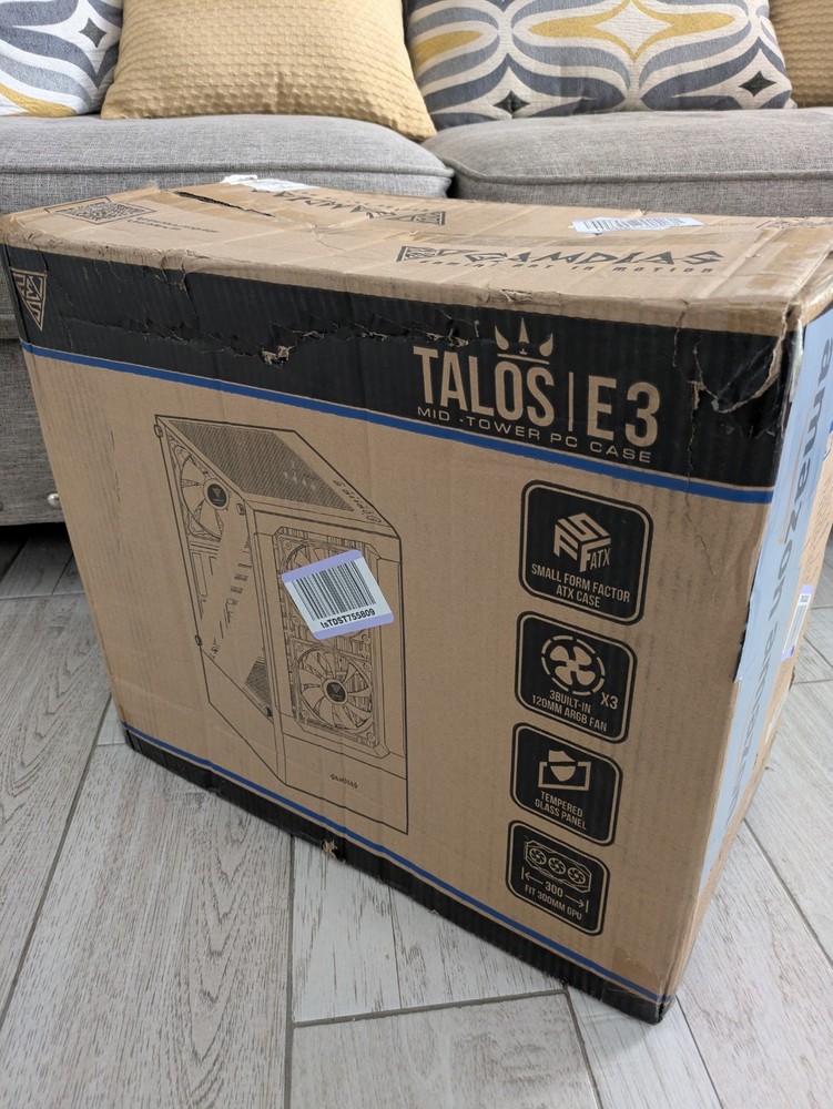 Gamdias Talos E3 Black Tower Computer Case