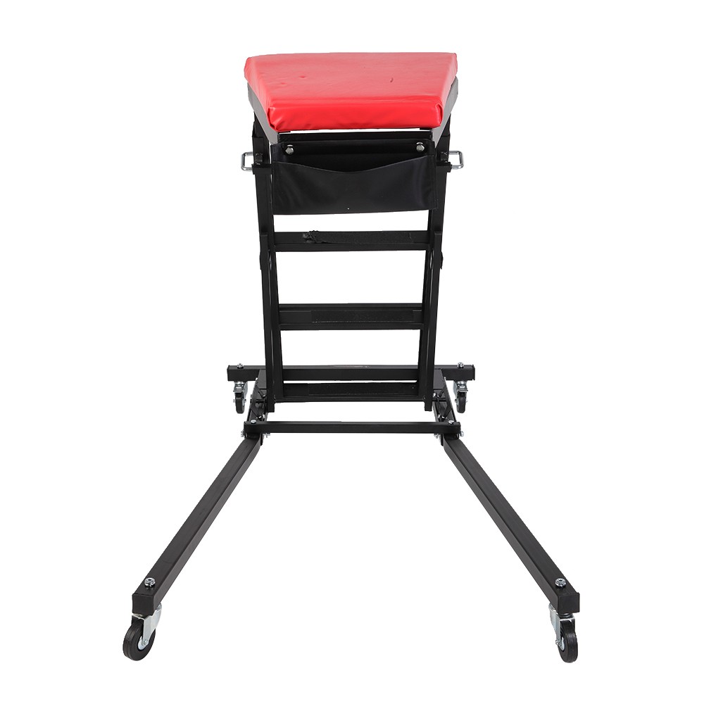 Adjustable Height Foldable Creeper for Automotive Workshop - Black