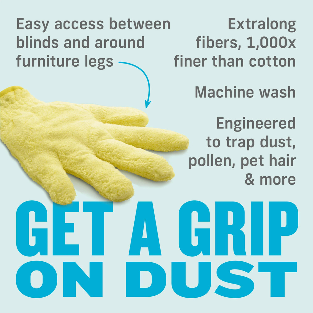 E-CLOTH Dusting Glove - Light Grey