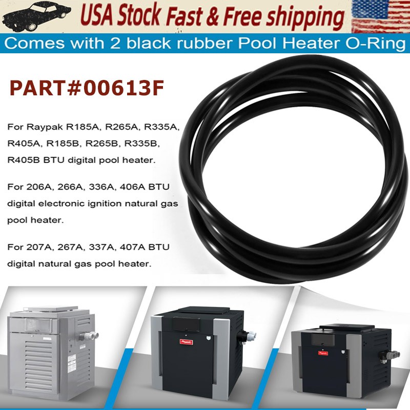 For Raypak Heater O-Ring Kit 006713F O-Ring Gasket 185-405 206-406 207-407-Kit